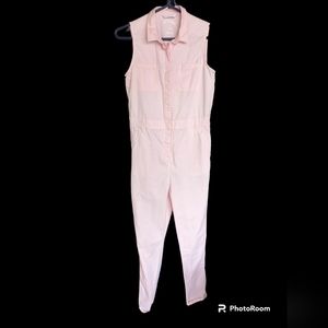 Target Art Class Museum of Ice Cream Pink Jumpsuit Romper Girls L 10/12